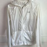 Under Armour White Transparent Hooded Windbreaker Photo 0