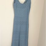 RUNAWAY THE LABEL  Blue Knit Dress Maxi Photo 1