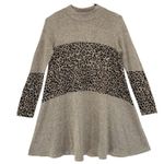 Phil Love  Leopard & Color Block Knit Tunic Dress size Small Photo 3