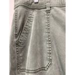 Lane Bryant  Mid Rise Skinny Utility Pants Size 20 Zip Ankle Raw Hem Olive Green Photo 4