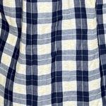 Anthropologie  Holding Horses Shirt Womens‎ 2 Blue White Plaid Metal Snap Western Photo 5