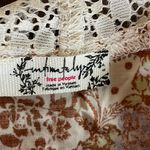 Free People Intimately  Paisley and Lace Slip Dress Nightgown Size 6 Photo 5