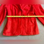 Chadwick's Chadwick’s Blazer Women’s Red Velvet Suit Jacket Size 10P Photo 2