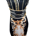 Geometric/greek key dress, size 0X, colorful, office, dressy, party, resort Multiple Photo 0