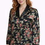 Vintage Women’s Smoking Jacket | Satin Lounge Jacket | Classic Retro Eveningwear Red Photo 0