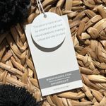 Mud Pie NWT ⭐️ Pom Pom Circle Straw Tote B71 Photo 5