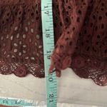 Doen Floryn Romantic Lace Eyelet Top Antique Walnut Size XL Photo 11