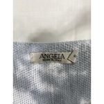 Angela Women Slouchy Top Blue Gray Tie Dye‎ Drop Shoulder Modal Made In Italy S Photo 3