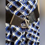 East 5th Street Black White Blue 3D Squares Dress SZ 16 pleated top and bottom Photo 9