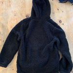 PacSun Black Sherpa Full Zip Jacket Photo 2