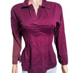 Pulp women Merlot long sleeve tie back pullover shirt M Red Size M Photo 0