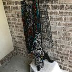 Chico's  Silk Skirt Lined Tribal Asymmetrical Boho Photo 3