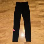 PINK - Victoria's Secret  Yoga‎ Leggings Rainbow Logo Athleisure Black Size S Photo 3