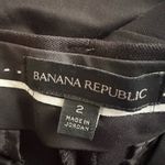 Banana Republic NEW Sloan Black Ankle Pants Track Stripe Fall City Chic Photo 2