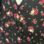 Torrid Black Floral Island Faux Button Pullover V-Neck Long Sleeve Bodysuit- 2X Photo 3