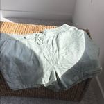 Como vintage Green Cargo Shorts Relaxed Fit Elastic Waistband Photo 7