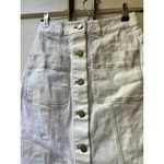 Lesley Evers Alison Pencil Skirt White Straight Cut Nautical Sea Beach Preppy XS Photo 4