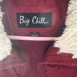 Big Chill Burgundy Puffer Vest with Cream Lining Red Size M Photo 2