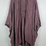 Torrid  Kimono Cardigan Women's OS Dusty Rose Smocked Open Toppe Butterfly Sleeve Photo 0