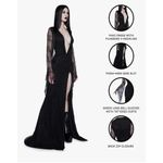 Dolls Kill  Lace Morticia Vampire Queen Maxi XXS costume Photo 1