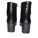 Thursday Boot Co Luna Black Croc Leather Ankle Boots Size 6 EUC Photo 5