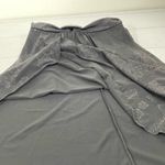 Star Vixen Black Silver Shimmer Flower Retro A Line Dress Size Medium Photo 9