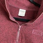 PINK - Victoria's Secret  maroon/wine cropped toggle long sleeve sweater, size S Photo 1