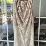 Malloy strapless lace open back cut out back summer maxi dress Size XS Photo 12