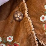 Kikit Jeans Y2K brown corduroy embroidered floral jacket small Photo 8