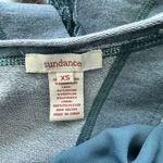 Sundance Sweatshirt Women's XS Teal Blue Green Split Back Lace Detail Photo 2