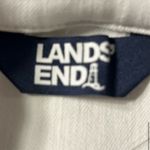 Lands' End Women's White Denim Jean Jacket Size M Casual Formal Side Pockets Size M Photo 11