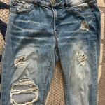 Refuge Cropped Fray Hemmed Distressed Jeans Photo 2
