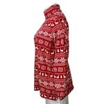 Lands' End Women's Red Fair Isle Turtleneck Long Sleeve Christmas Sweater Sz XL Photo 1