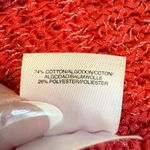 Jones New York  Sport Coral Knit Sweater Size M Cotton Blend Long Sleeve Career # Photo 4
