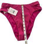 ANDIE  Swim‎ NWT The Ruched Side Bikini Bottoms in Orchid (bright pink) Medium Photo 4