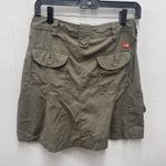 The North Face  Skirt Women's Size 4 Olive Green Cargo Pleated Side Pocket Knee Photo 5