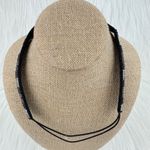 Pink Pewter Marisol Stretch Bead & Rhinestone Headband Hair Accessory Blk/Silver Black Photo 9