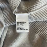 Nine West Gray Silver Metallic Pullover Sweater Long Sleeve Crewneck Medium Photo 5