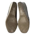 Toms Shoes Women Size 6.5 Grey Canvas Peep Toe Slip On Espadrille Wedges Pumps Photo 8