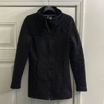 The North Face Long Sweater Jacket Quilted Small Black Photo 0