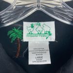 Quacker Factory  Zebra Giraffe Monkey Embroidered Full Zip Sz L Photo 3