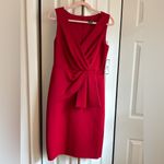 Jessica Howard Red Scuba Knit Peplum Wrap Dress – Size 10 – NWT MSRP $129 Photo 6