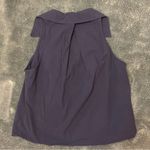 Sundays  sleeveless button down navy blouse size small Photo 6
