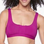Athleta NWT Adriata Bikini Top Swim Twist Braid Ruche Fuchsia Magenta XXS Photo 0