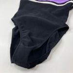 Jag Vintage Black Purple One Piece Swimsuit Made in USA Womens 14 Photo 1