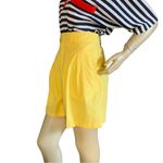 VINTAGE 1980'S CASABLANCA YELLOW HIGH WAIST SHORTS (14) Photo 2