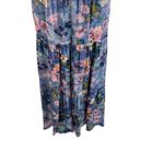 Peruvian Connection Poppy Maxi Dress Floral Print Sleeveless Blue Size Small Photo 5