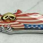 Avon Vintage USA American Flag Heart United States Keychain Keyring Photo 4