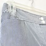 Jones New York  Signature Cotton Black White Stripe Stretch Dress Casual Pants 4P Photo 2