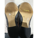 Saks 5th Avenue Woman’s Saks Fifth Avenue Ellie Gray Suede Side Zip Ankle Boots 8.5 M Block Heel Photo 4